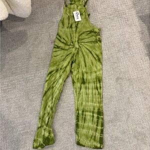 Rhea Costa Olive Tie-Dye Jumpsuit